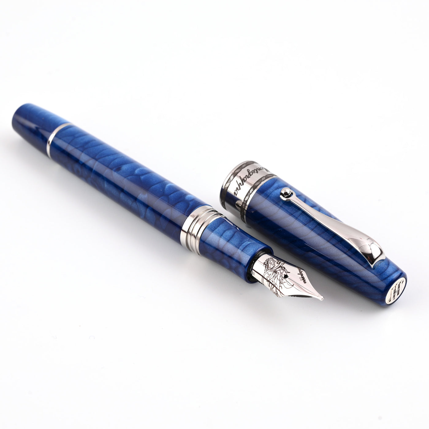 Montegrappa Regal Year of the Dragon Fountain Pen - Indigo Blue (Limited Edition) 2