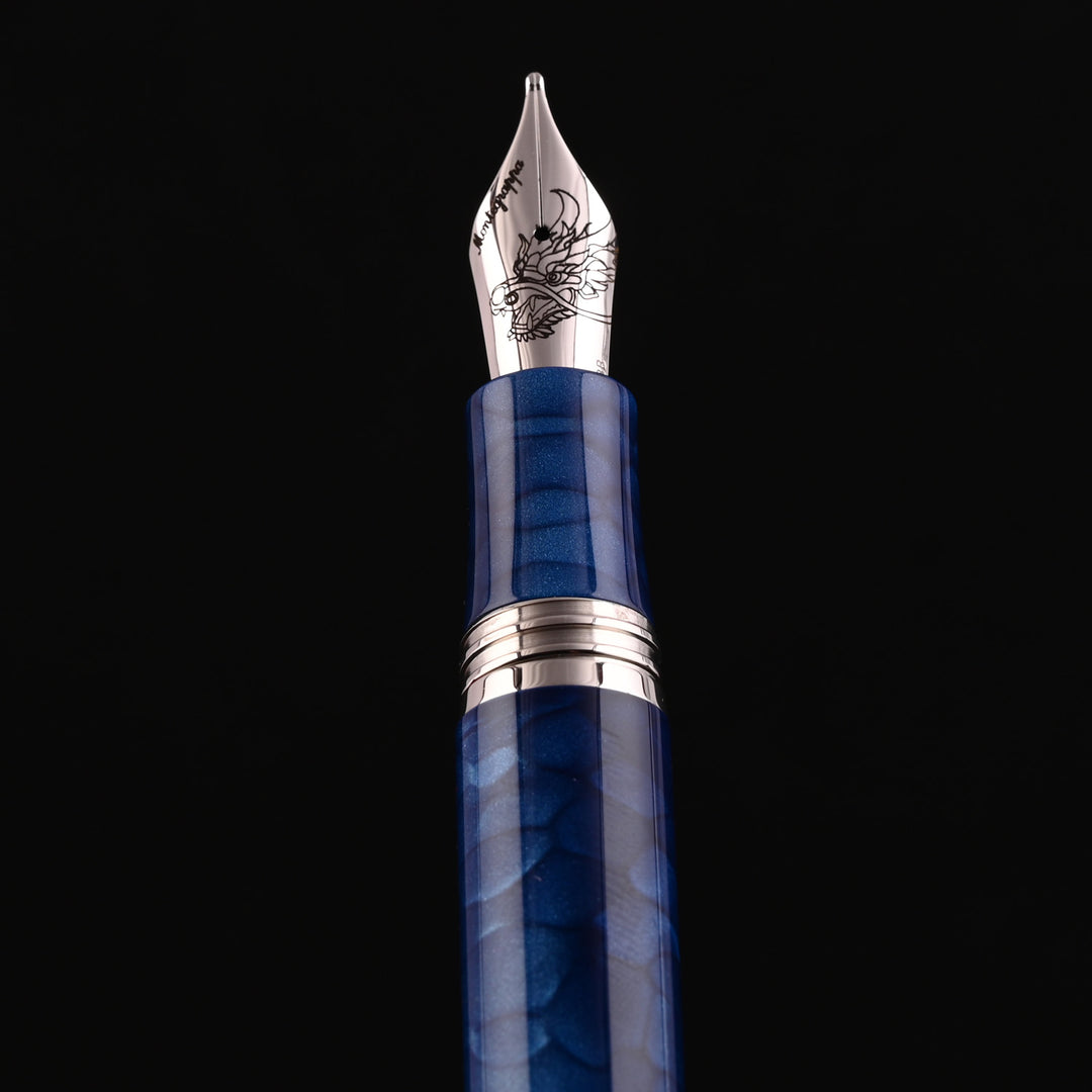 Montegrappa Regal Year of the Dragon Fountain Pen - Indigo Blue