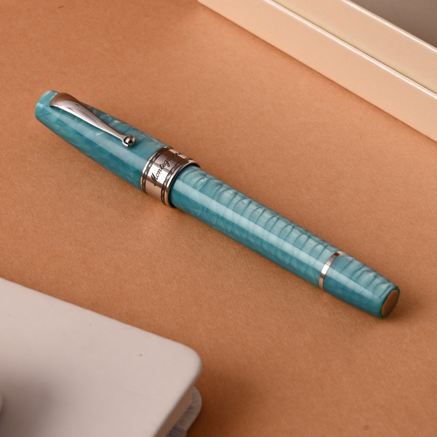 Montegrappa Regal Year of the Dragon Fountain Pen - Laguna Blue (Limited Edition) 13