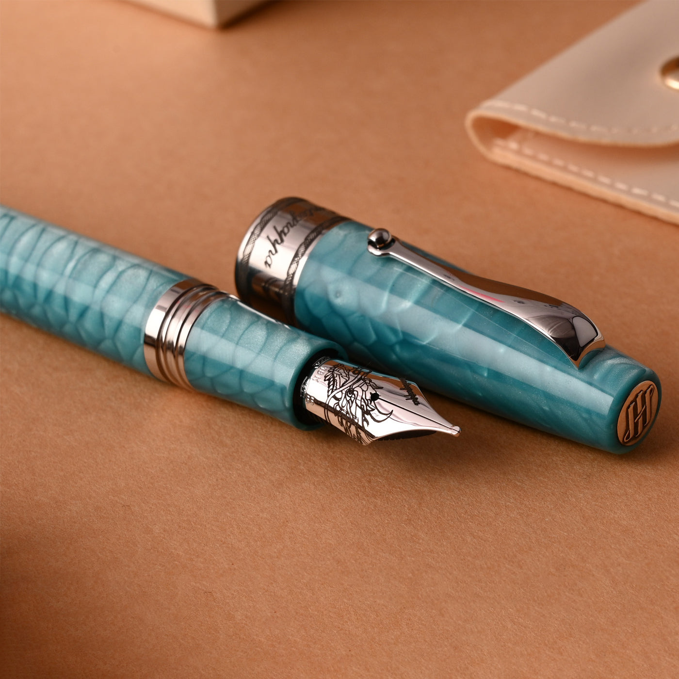 Montegrappa Regal Year of the Dragon Fountain Pen - Laguna Blue (Limited Edition)7