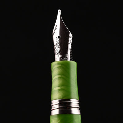 Montegrappa Regal Year of the Dragon Fountain Pen - Mamba Green (Limited Edition) 11