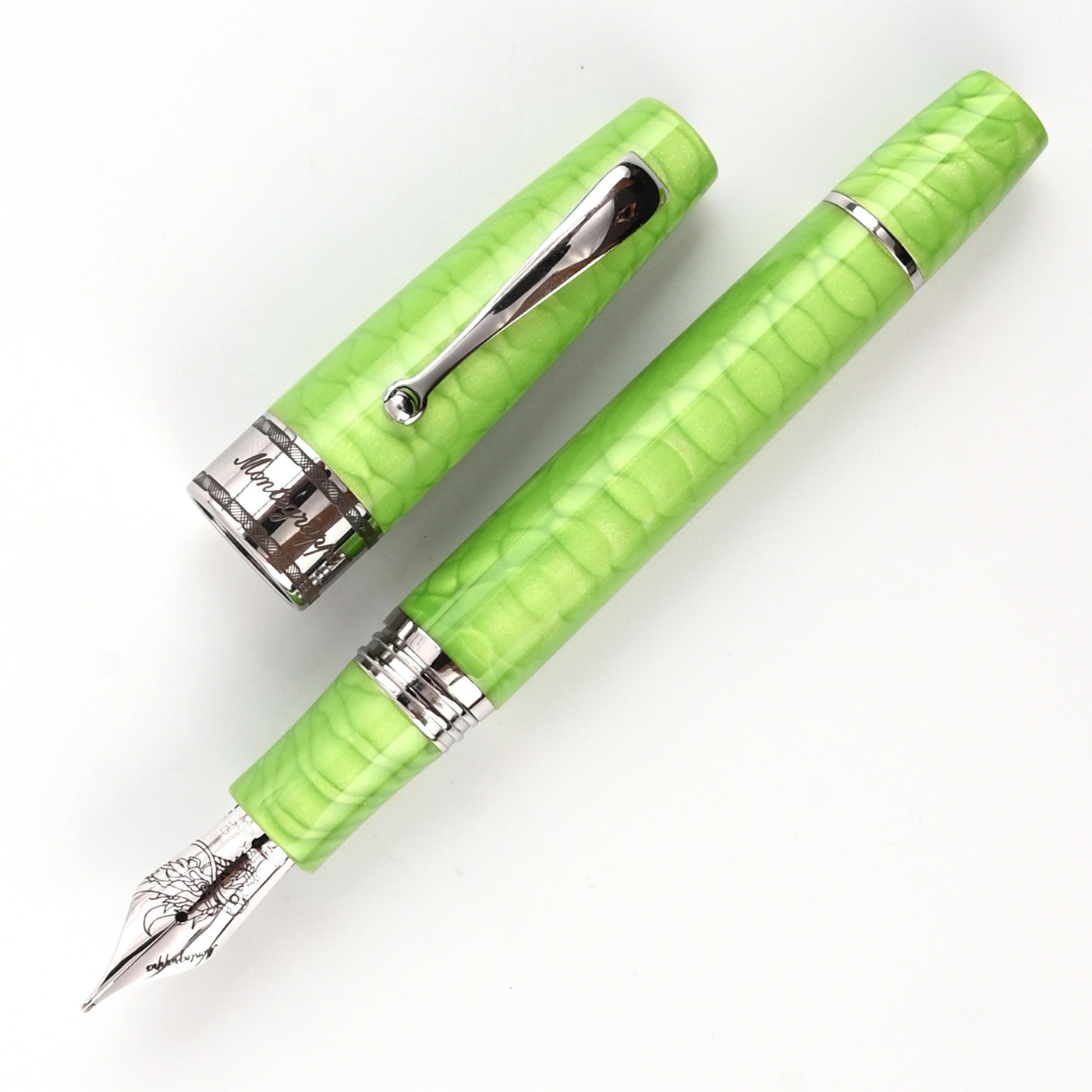 Montegrappa Regal Year of the Dragon Fountain Pen - Mamba Green (Limited Edition) 1