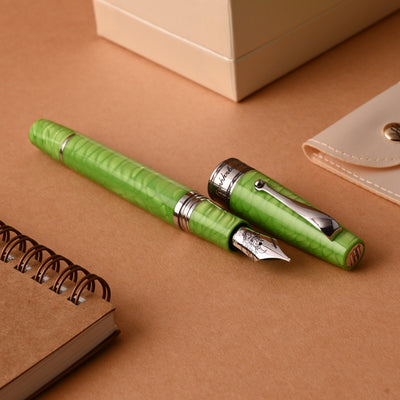 Montegrappa Regal Year of the Dragon Fountain Pen - Mamba Green (Limited Edition) 6