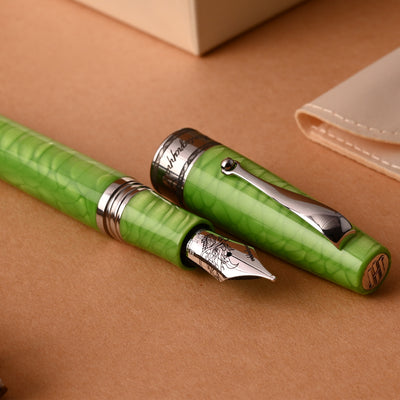 Montegrappa Regal Year of the Dragon Fountain Pen - Mamba Green (Limited Edition) 7