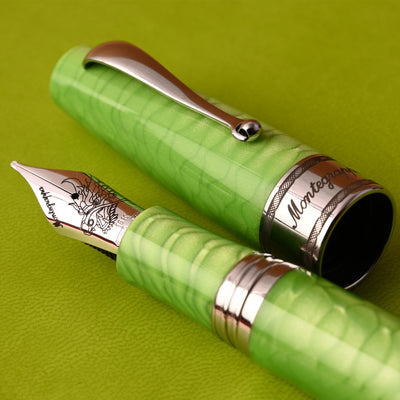 Montegrappa Regal Year of the Dragon Fountain Pen - Mamba Green (Limited Edition) 8