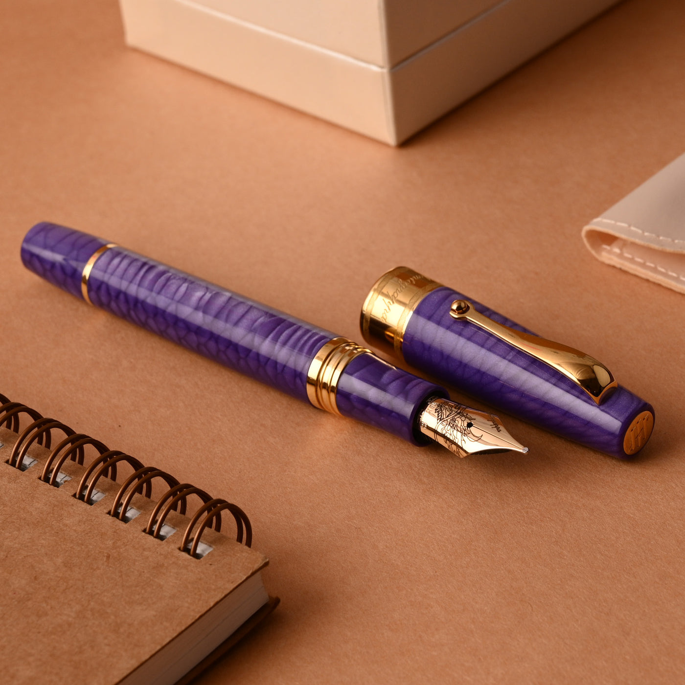 Montegrappa Regal Year of the Dragon Fountain Pen - Royal Purple (Limited Edition) 6