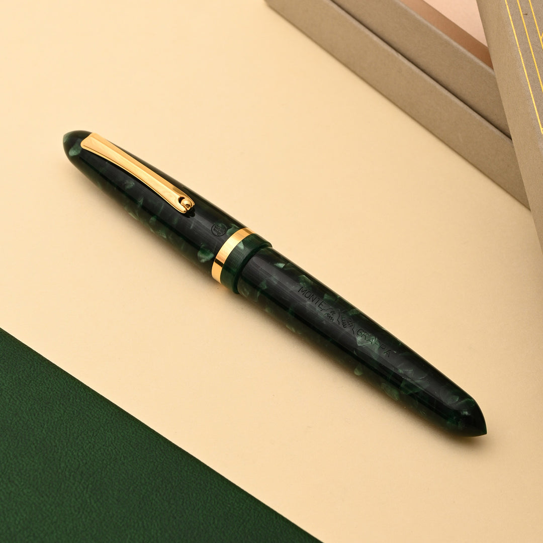 Montegrappa Venetia 14K Gold Fountain Pen - Vintage Conifer – Makoba