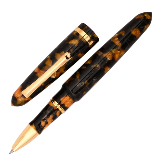 Montegrappa Venetia Roller Ball Pen - Havana Amber