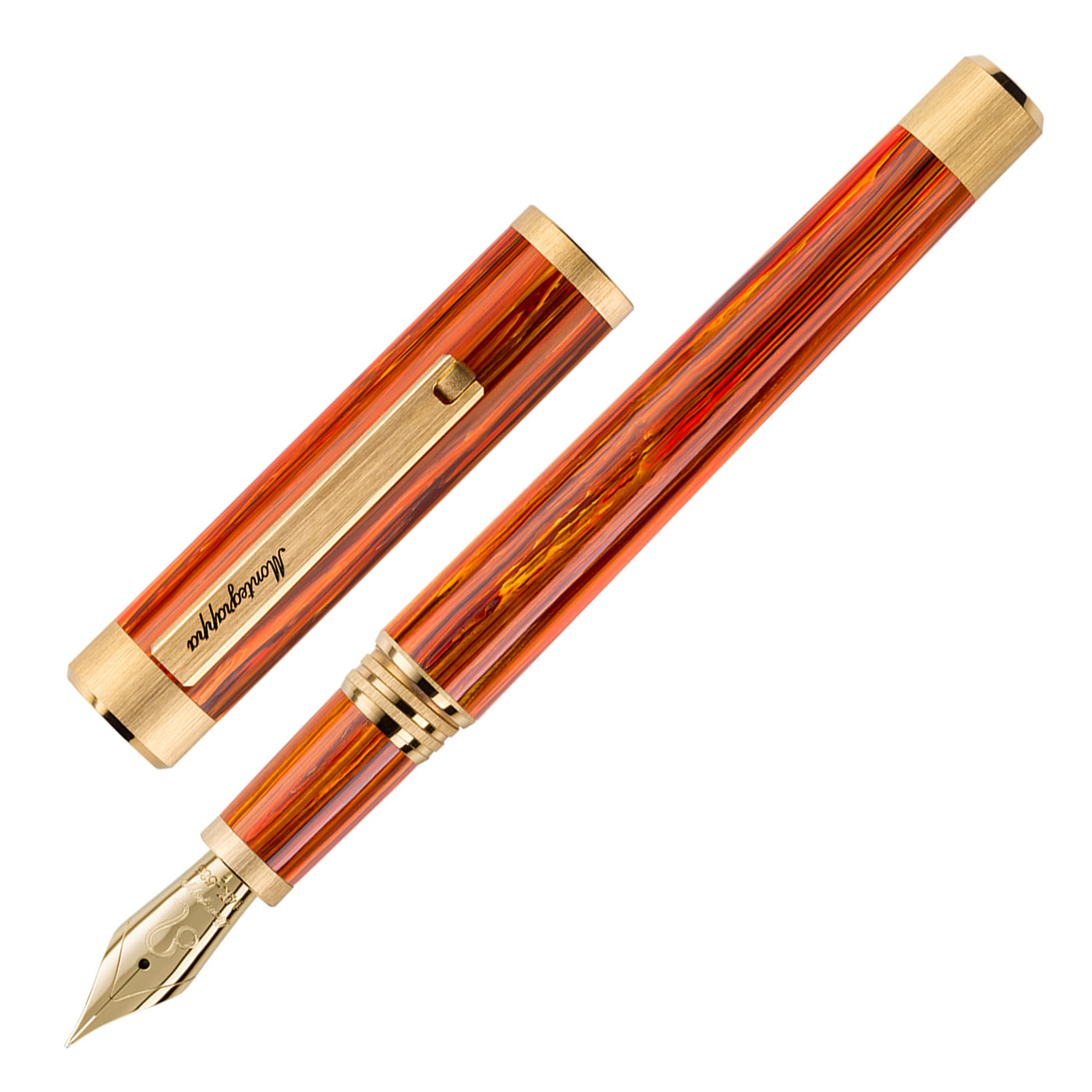 Montegrappa Zero Zodiac 14K Gold Fountain Pen - Leo 1