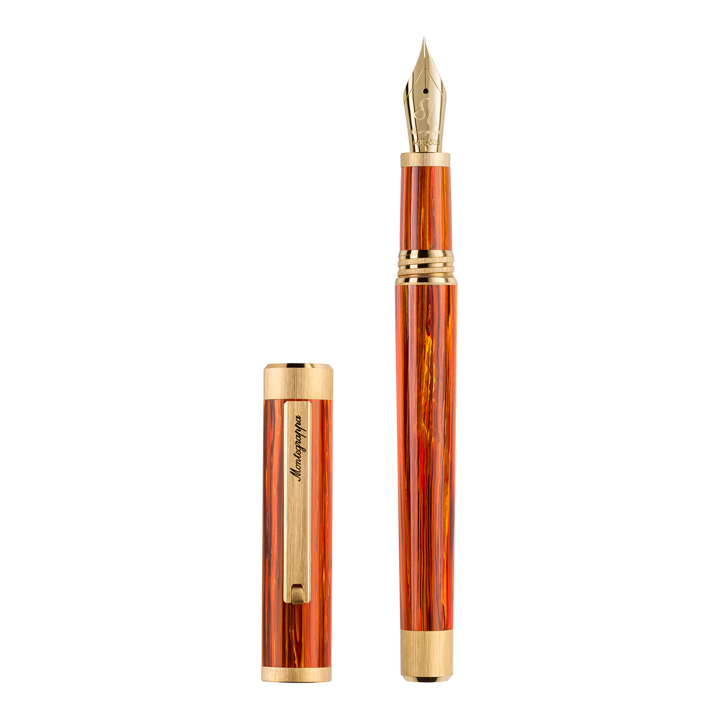 Montegrappa Zero Zodiac 14K Gold Fountain Pen - Leo 2