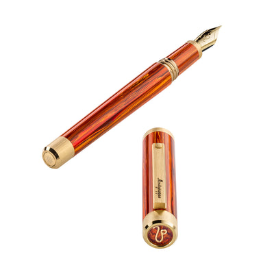 Montegrappa Zero Zodiac 14K Gold Fountain Pen - Leo 7