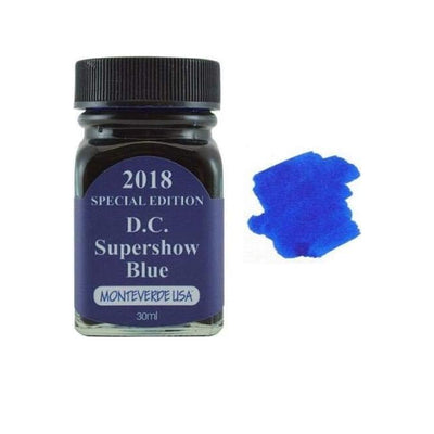 Monteverde 2018 D.C. Supershow Blue Special Edition Ink Bottle - 30ml 2