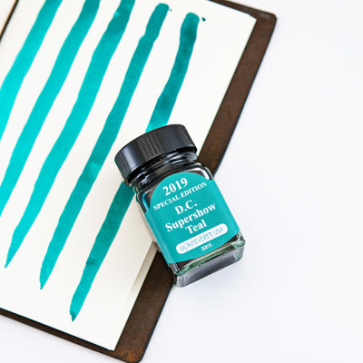 Monteverde 2019 D.C. Supershow Teal Special Edition Ink Bottle - 30ml 3