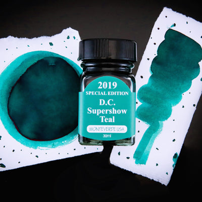 Monteverde 2019 D.C. Supershow Teal Special Edition Ink Bottle - 30ml 5