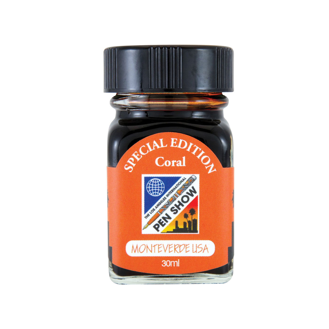 Monteverde 2019 LA Pen Show Coral Special Edition Ink Bottle - 30ml 1