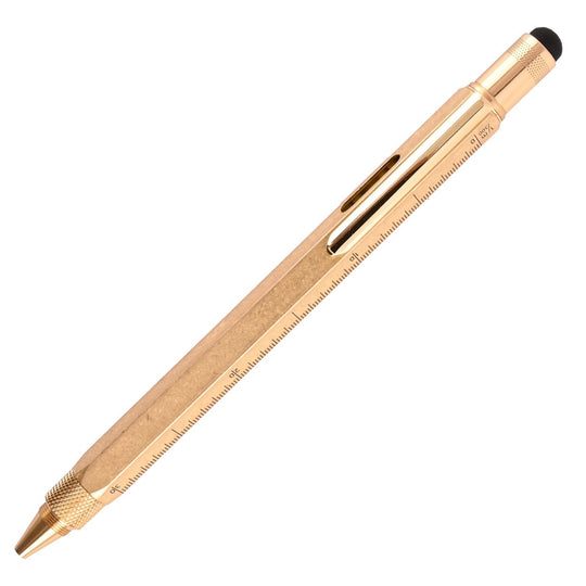 Monteverde 9 Function Tool Ball Pen - Brass GT