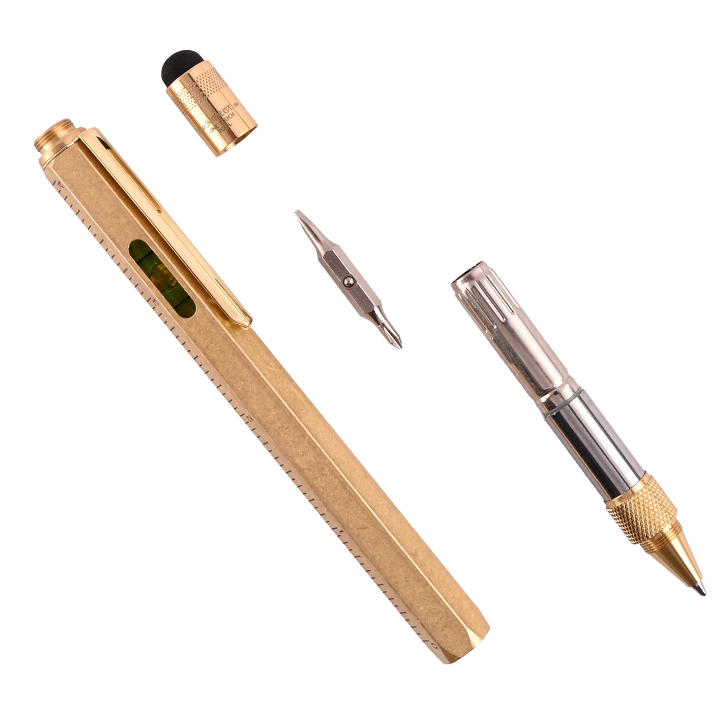 Monteverde 9 Function Tool Ball Pen - Brass GT 5