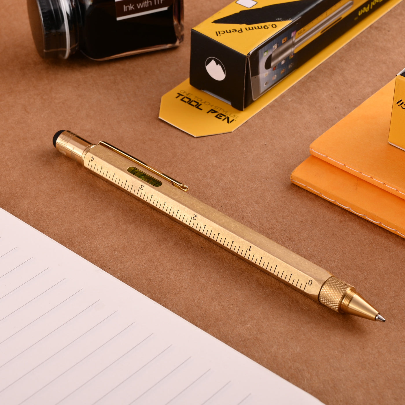 Monteverde 9 Function Tool Ball Pen - Brass GT 6