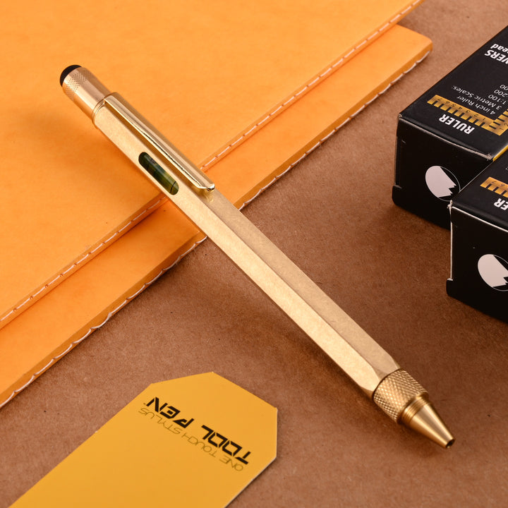 Monteverde 9 Function Tool Ball Pen - Brass GT – Makoba