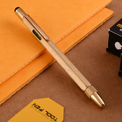 Monteverde 9 Function Tool Fountain Pen - Brass GT 14