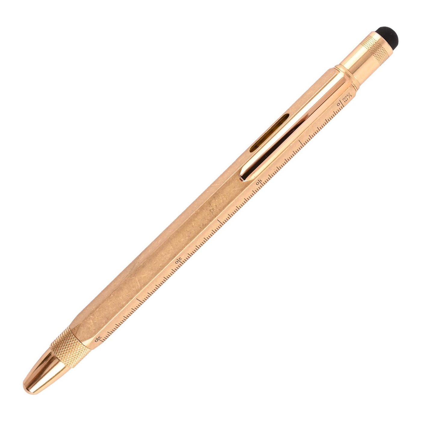 Monteverde 9 Function Tool Fountain Pen - Brass GT 1