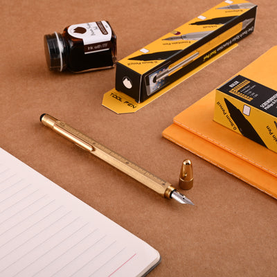 Monteverde 9 Function Tool Fountain Pen - Brass GT 8