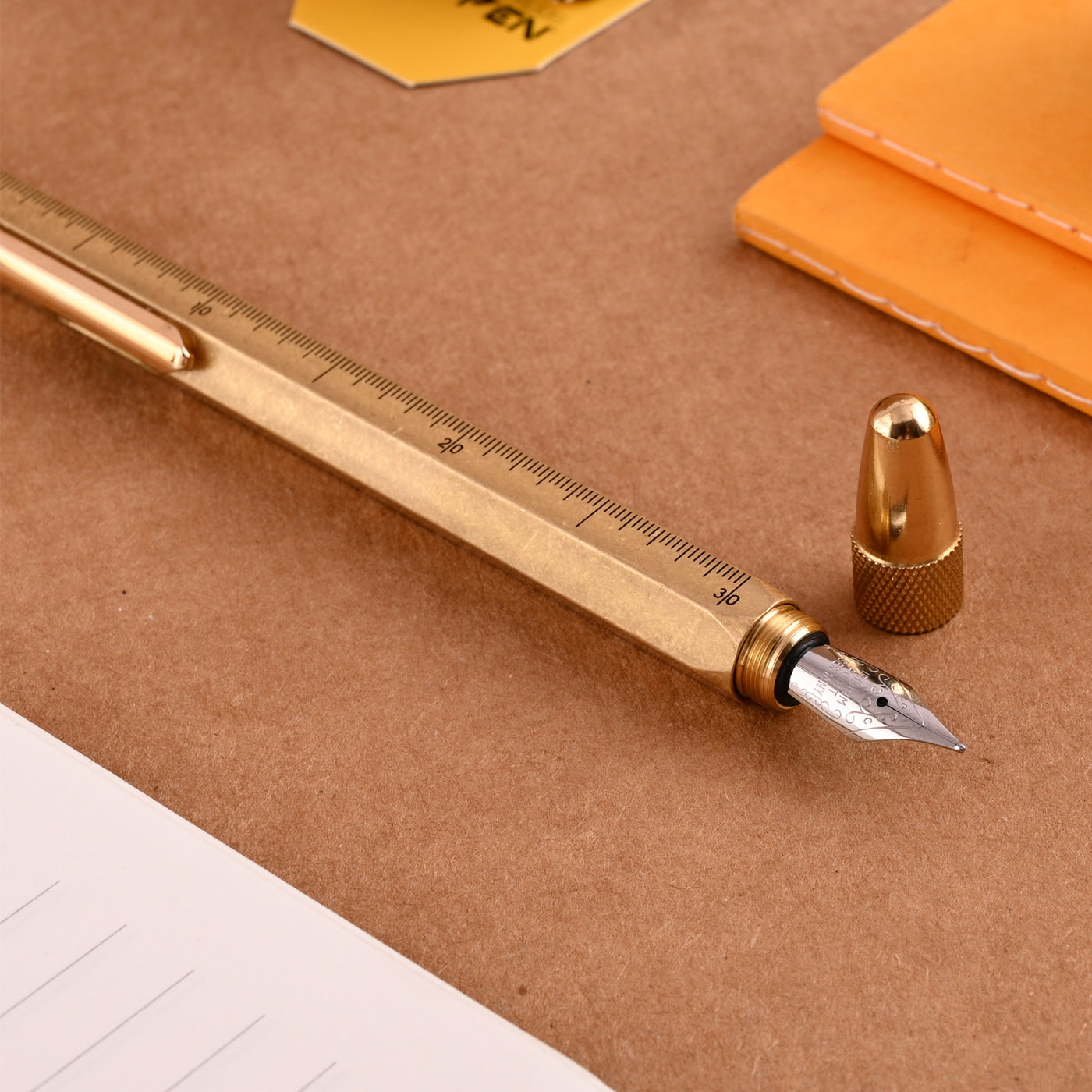 Monteverde 9 Function Tool Fountain Pen - Brass GT 9