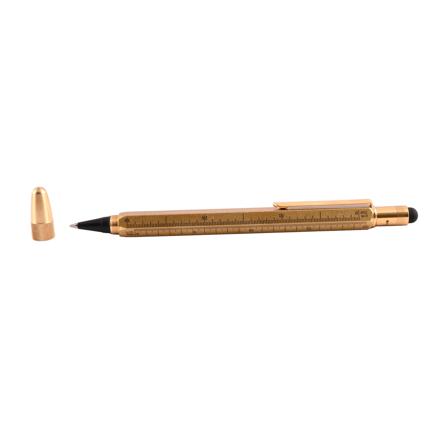 Monteverde 9 Function Tool Ink Ball Pen - Brass GT 3