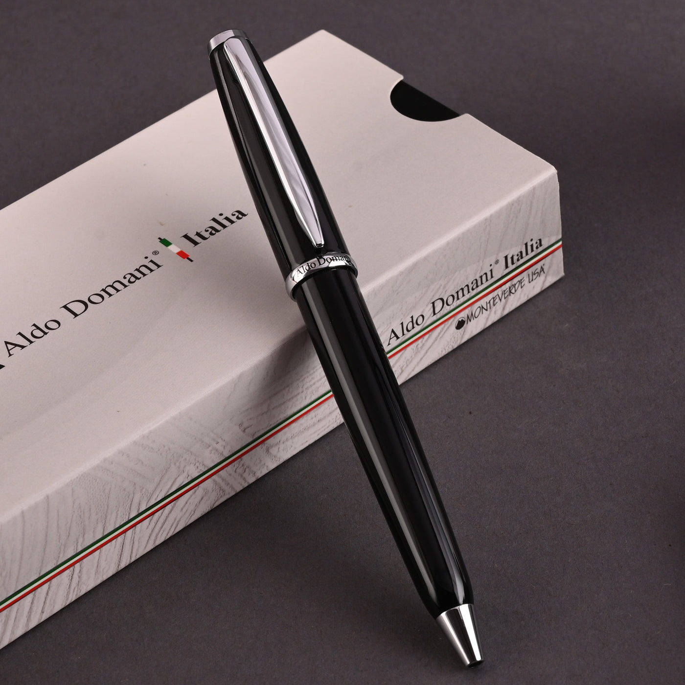 Monteverde Aldo Domani Ball Pen - Black CT