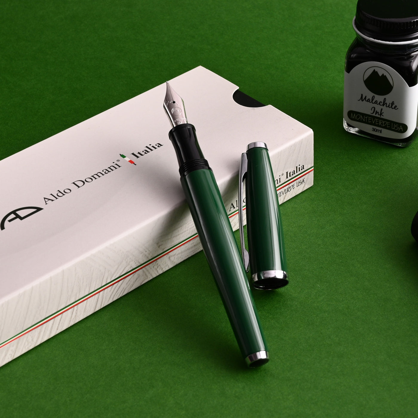 Monteverde Aldo Domani Fountain Pen - Green CT 7