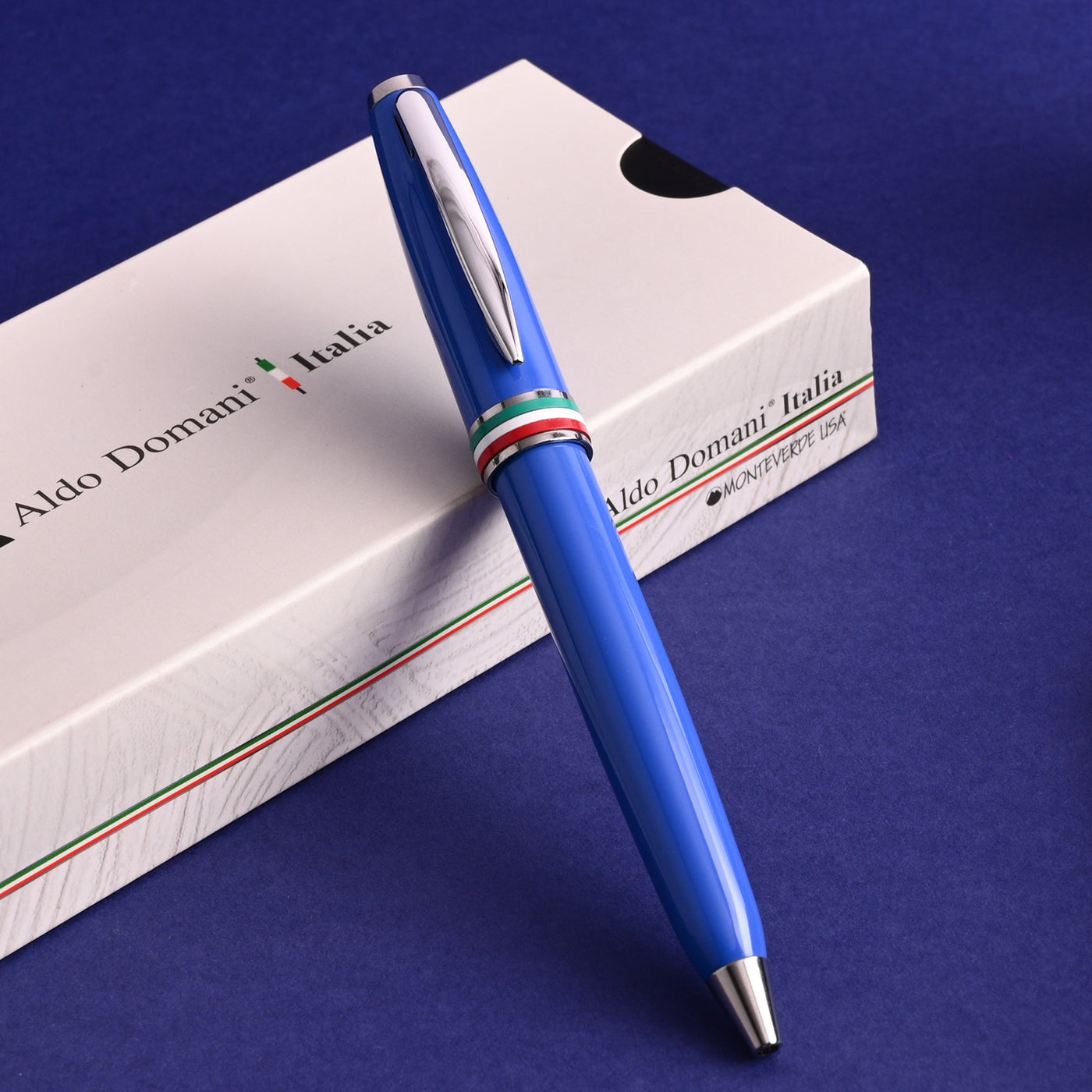 Monteverde Aldo Domani Italia Ball Pen - Exotic Blue CT 9