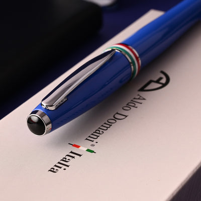 Monteverde Aldo Domani Italia Fountain Pen - Exotic Blue CT 10