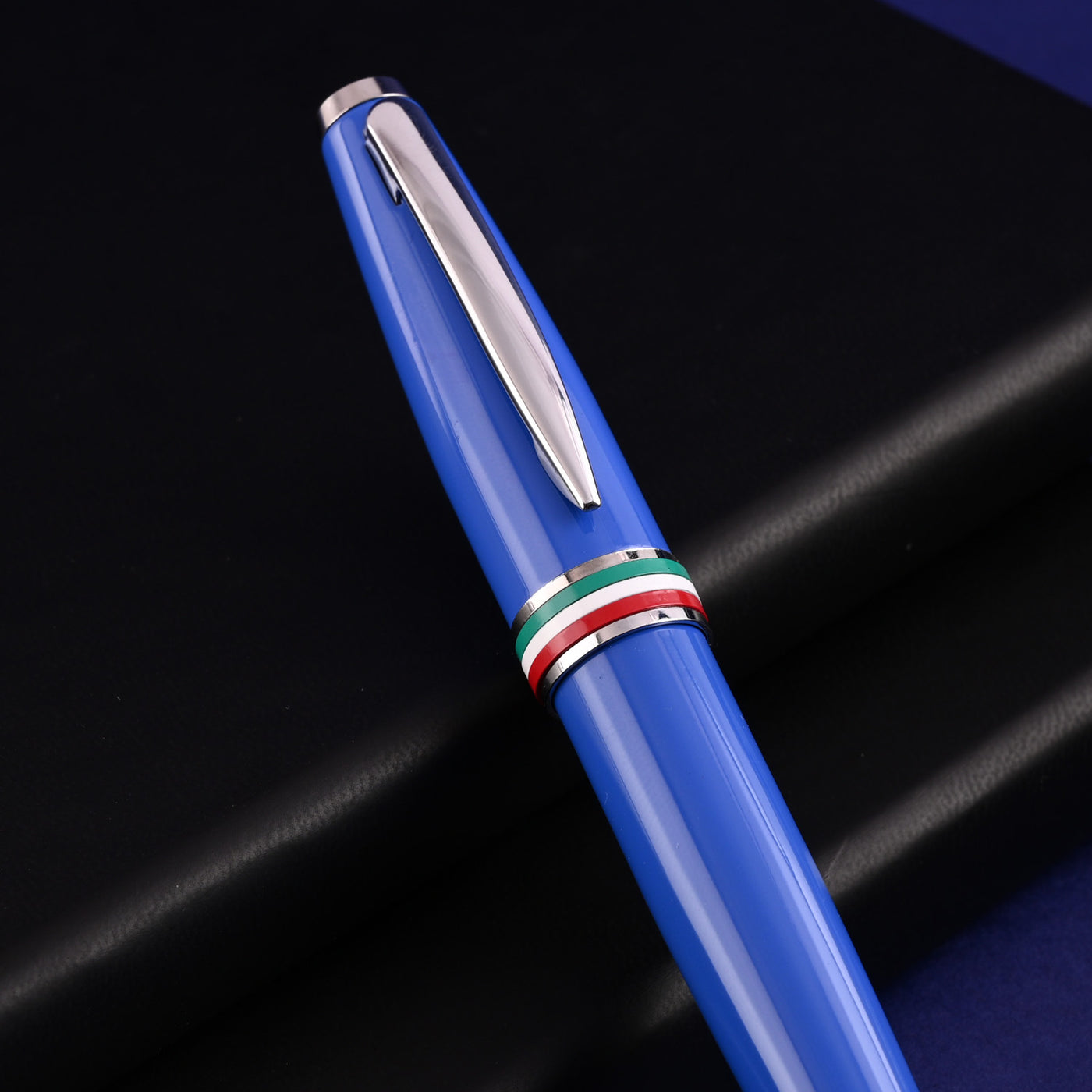 Monteverde Aldo Domani Italia Fountain Pen - Exotic Blue CT 13