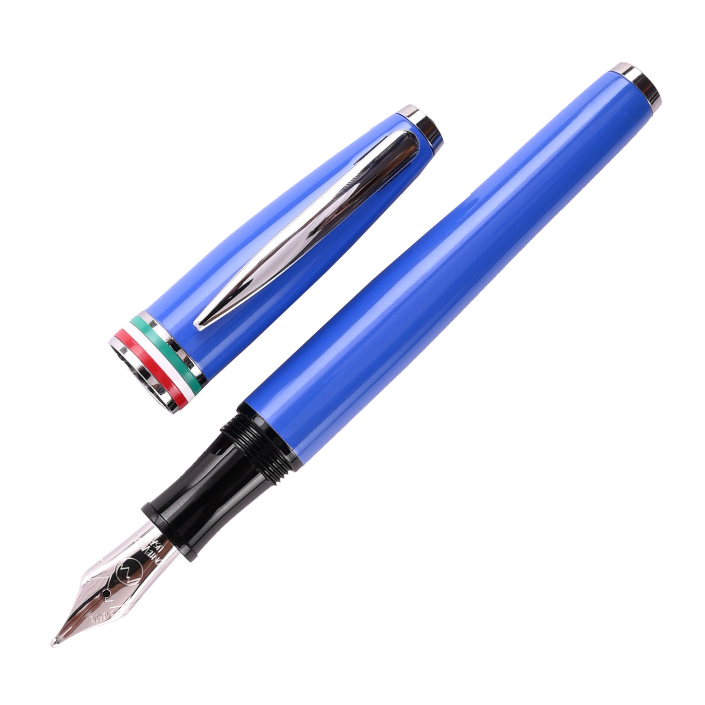 Monteverde Aldo Domani Italia Fountain Pen - Exotic Blue CT 1