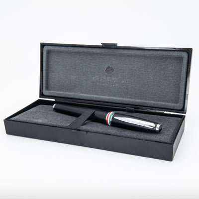 Monteverde Aldo Domani Italia Fountain Pen - Matte Black CT 12