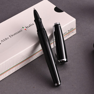 Monteverde Aldo Domani Roller Ball Pen - Black CT 6