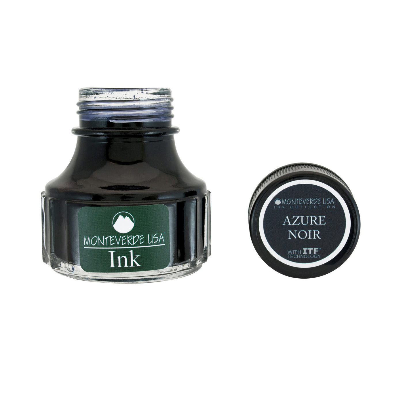 Monteverde Azure Noir Ink Bottle, Blue Black - 90ml 2