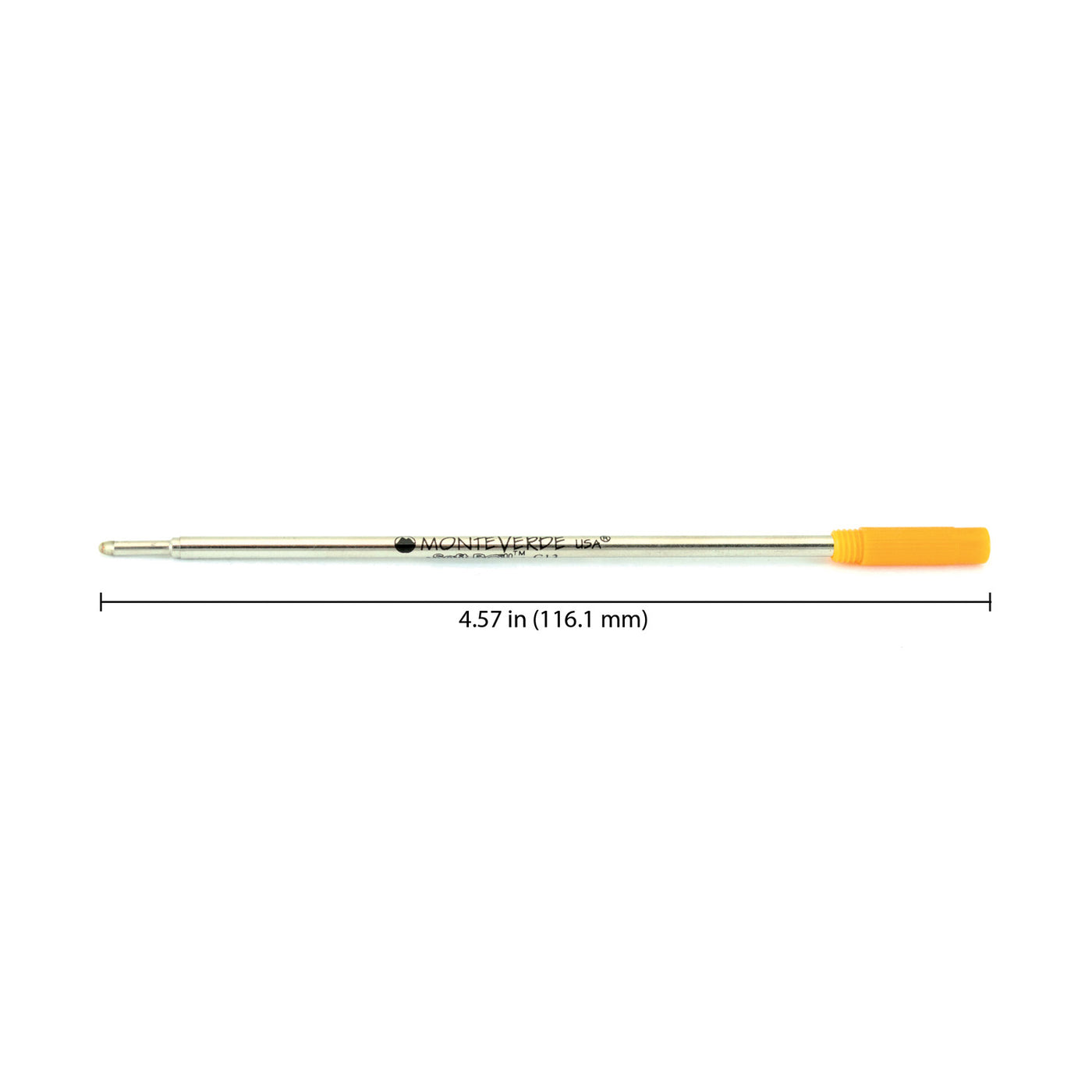 Monteverde Ball Pen Refill for Cross - Medium - Orange - Pack of 2 2