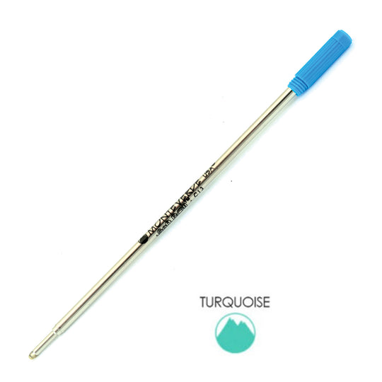 Monteverde Ball Pen Refill for Cross - Medium - Turquoise - Pack of 2