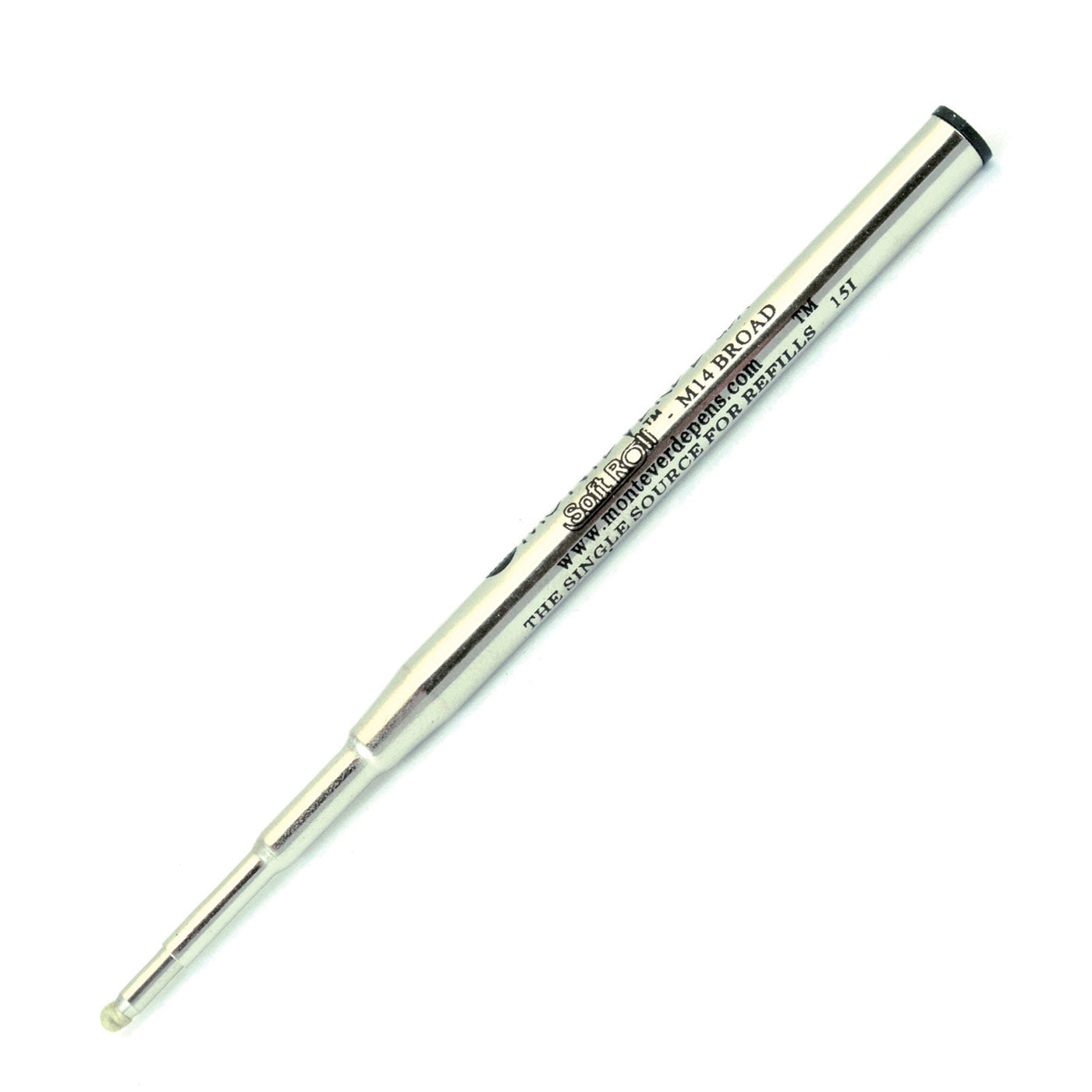 Monteverde Ball Pen Refill for Montblanc - Broad - Black - Pack of 2 1