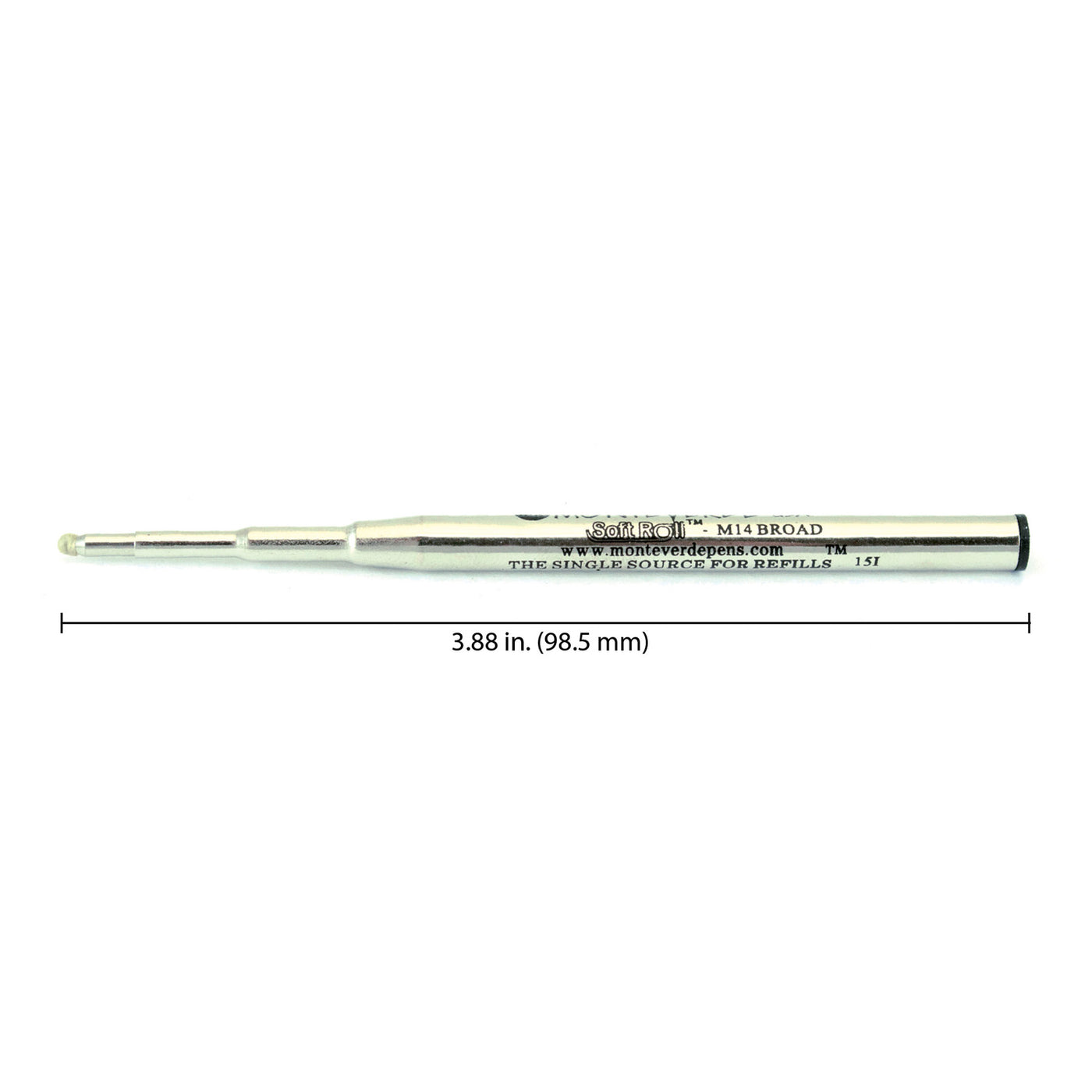 Monteverde Ball Pen Refill for Montblanc - Broad - Black - Pack of 2 3