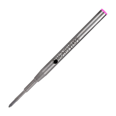 Monteverde Ball Pen Refill for Montblanc - Medium - Pink - Pack of 2 1