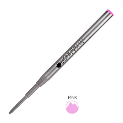 Monteverde Ball Pen Refill for Montblanc - Medium - Pink - Pack of 2 2