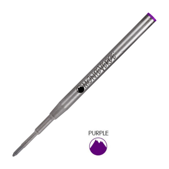 Monteverde Ball Pen Refill for Montblanc - Medium - Purple - Pack of 2