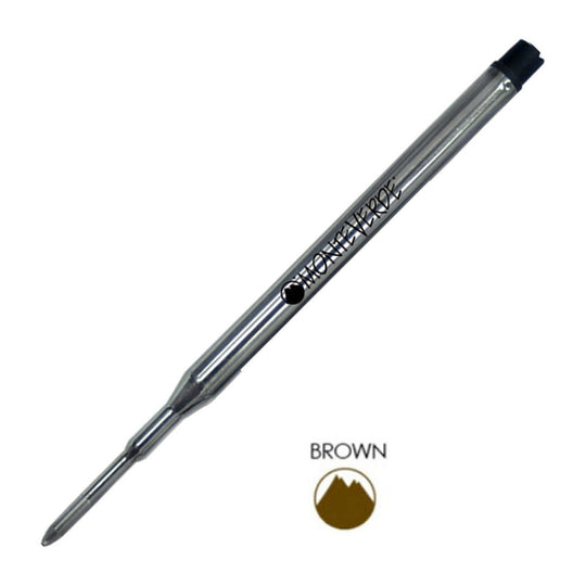 Monteverde Ball Pen Refill for Sheaffer - Medium - Brown - Pack of 2