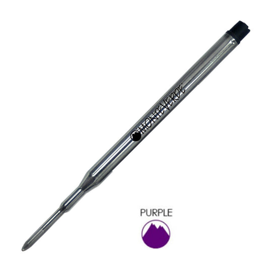 Monteverde Ball Pen Refill for Sheaffer - Medium - Purple - Pack of 2