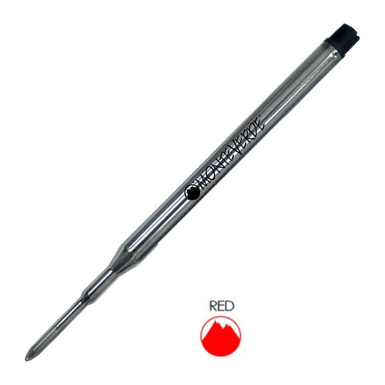 Monteverde Ball Pen Refill for Sheaffer - Medium - Red - Pack of 2