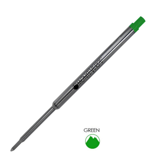 Monteverde Ball Pen Refill for Waterman - Medium - Green - Pack of 2