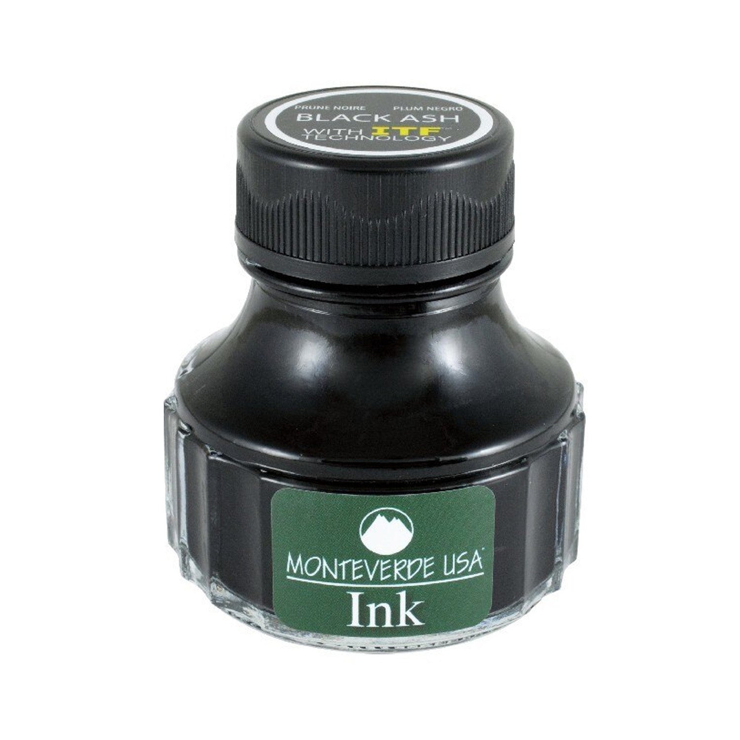 Monteverde Black Ash Ink Bottle - 90ml – Makoba