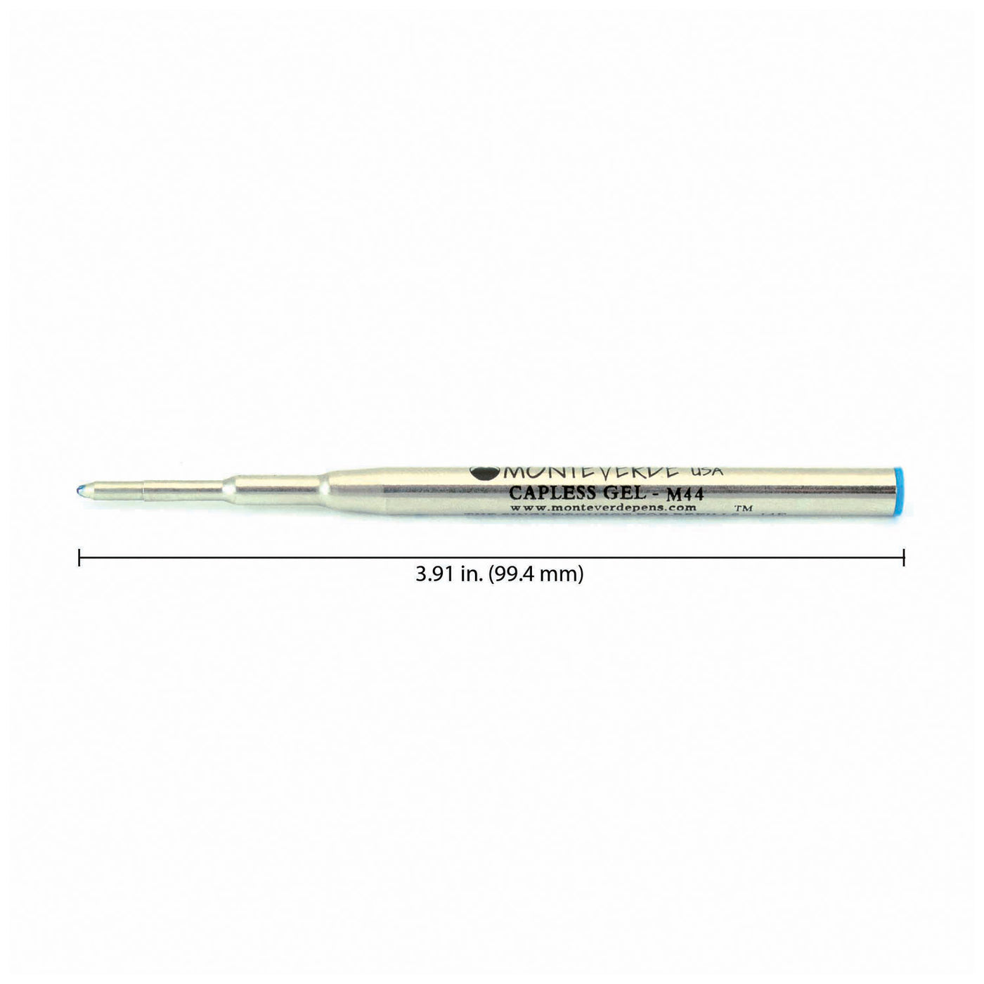 Monteverde Ceramic Gel Ball Pen Refill for Montblanc - Broad - Blue - Pack of 2 3